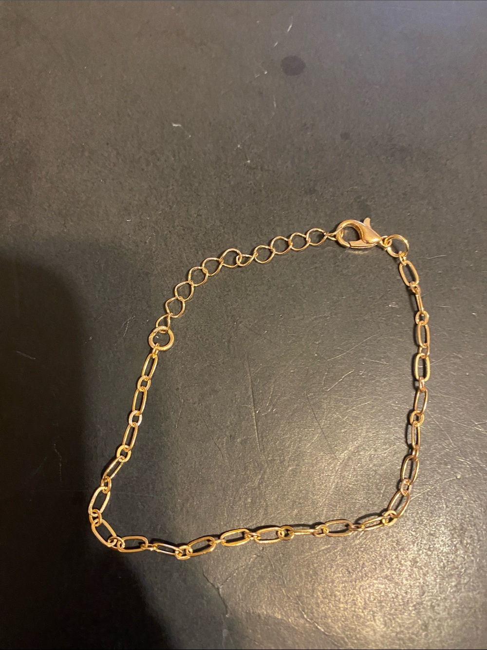 Gold Chain Link Anklet/Bracelet - Delicate Gold Tone